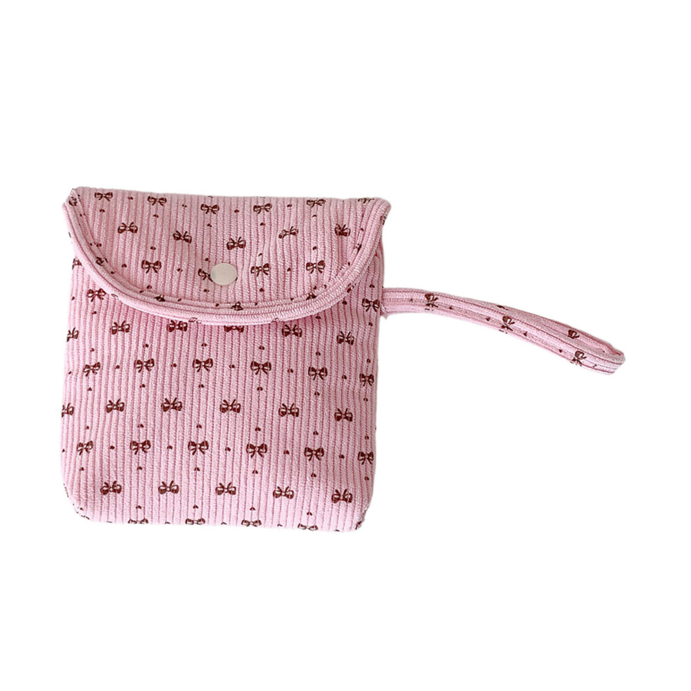 Corduroy Small Item Pouch Great For Toiletries And-Pink
