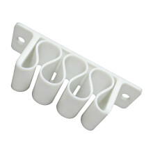 Multiple Color Nonslip Data Wire Clip Secures Cables-White