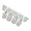 Multiple Color Nonslip Data Wire Clip Secures Cables-White 1