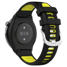 Λουράκι 22 χιλ. συμβατό με Garmin Forerunner 265/Honor Watch GS 3i, Διπλό λουράκι σιλικόνης με στ