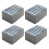 4 Pieces dense Drawer Storage Non interlaced Cloth Sectioned-L 1