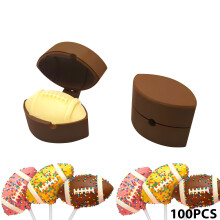 Football Cake Candy Mold With Sticks For Sports Theme Baking And