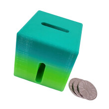 Durability Parrots Coin Drop Toy Colorful Parrots-Blue Green