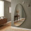 Frameless Irregular Beveled Mirror Silver 50x70cm 1