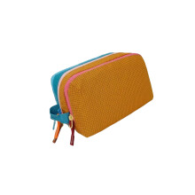 Portable Quick Drying Nylon Beauty Bag Ideal For Daily-Yellow