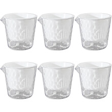 Pots de jardinage transparents, extérieur texturé, idéal-Blanc