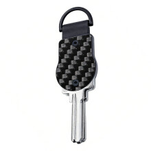 Veelzijdige aluminium sleutelclip, compact-koolstofvezel