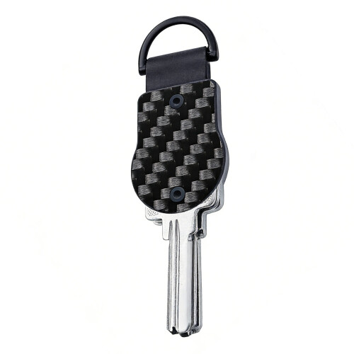 Veelzijdige aluminium sleutelclip, compact-koolstofvezel