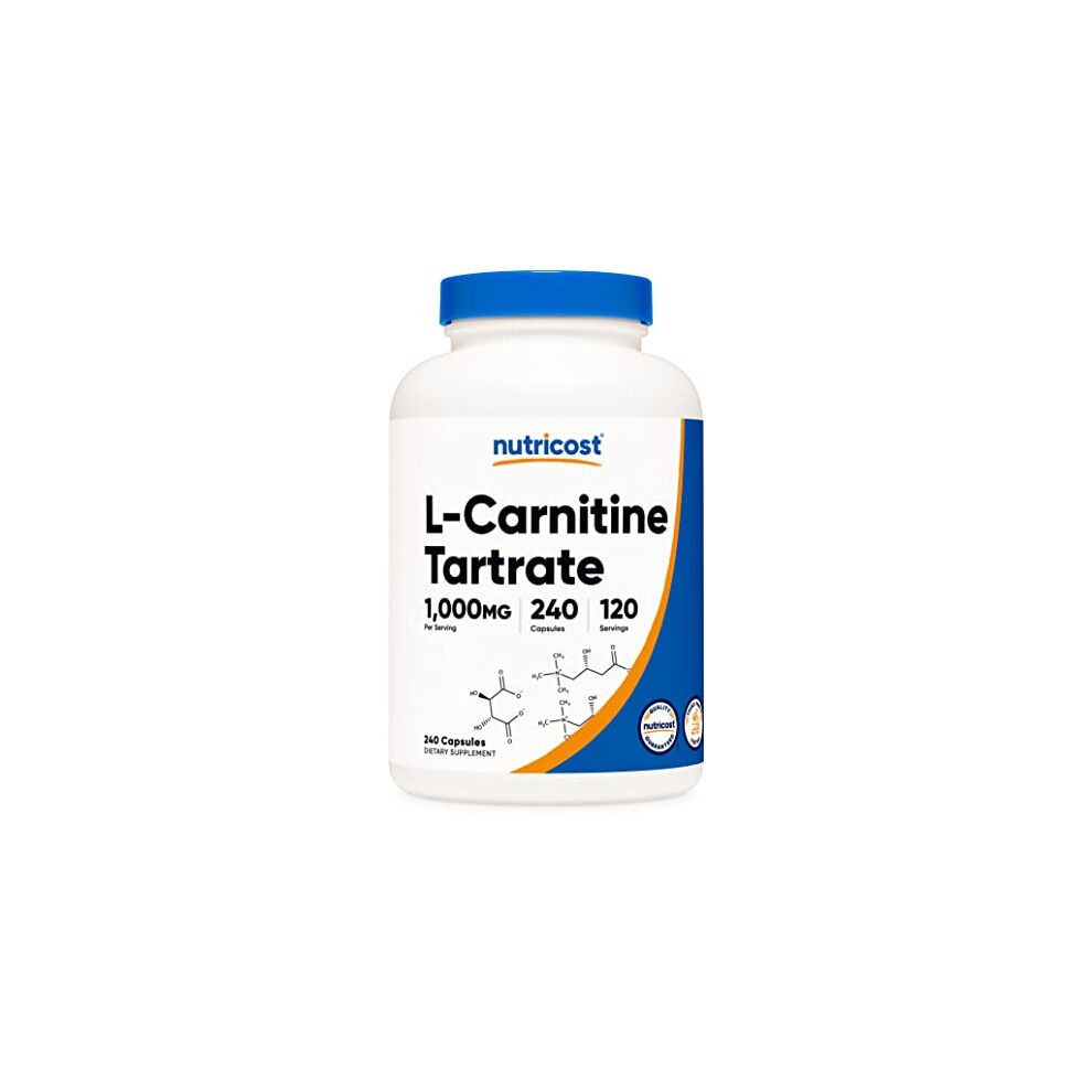 Nutricost L-Carnitine Tartrate 240 Caps 500Mg Per Capsule
