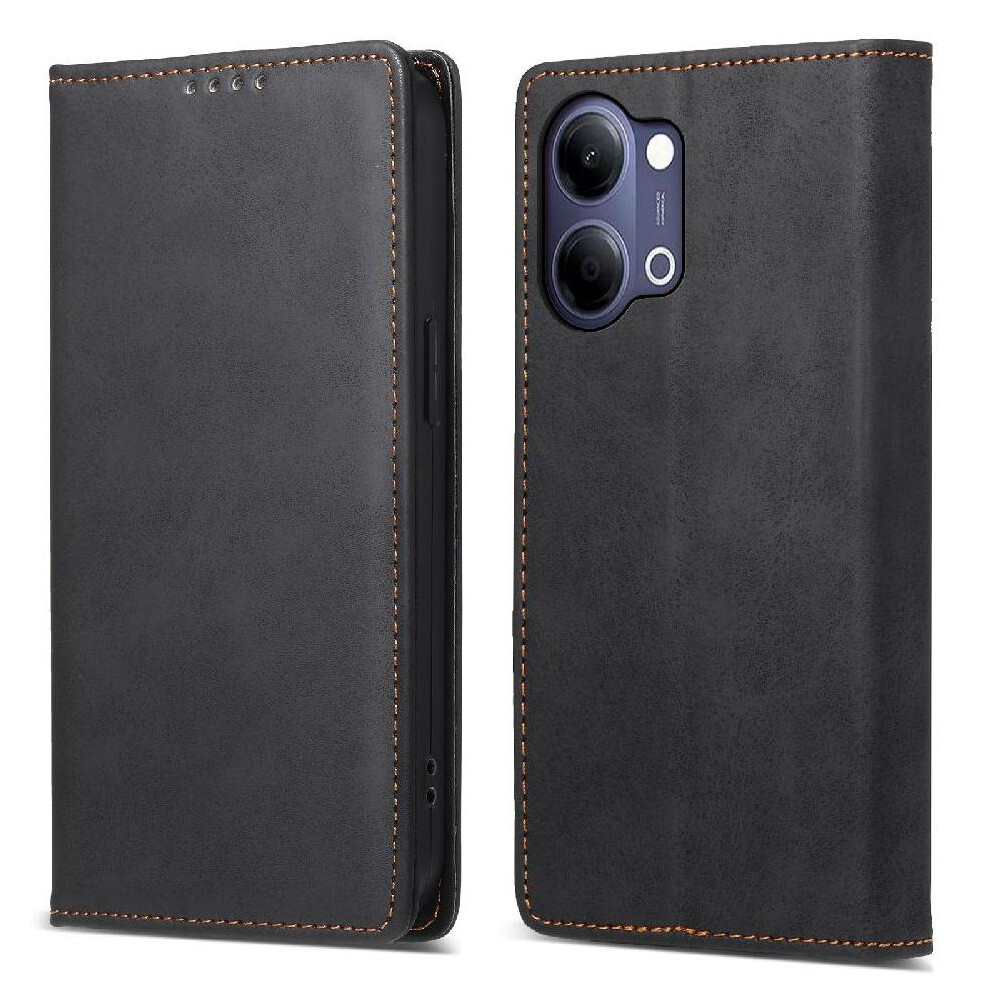 () Flip Case For Vivo Y05 With Kickstand Tpu Business Casual Shockproof Card Slot Kickstand 764563378234