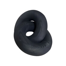Affichage non conformiste de cercles combinés en bois faits-Noir