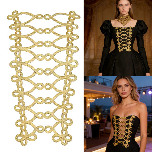 Gold Sewing Trim For Customizing Evening Gowns And Dance-2 2