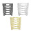 Decorative Gold Thread Edging Ideal For Handmade Bridals-Silver 2