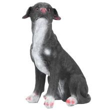 Esculturas realistas de animais, arte decorativa de cães, estatuetas de cães pintadas à mão, estátuas realistas de labrador retriever, estátua