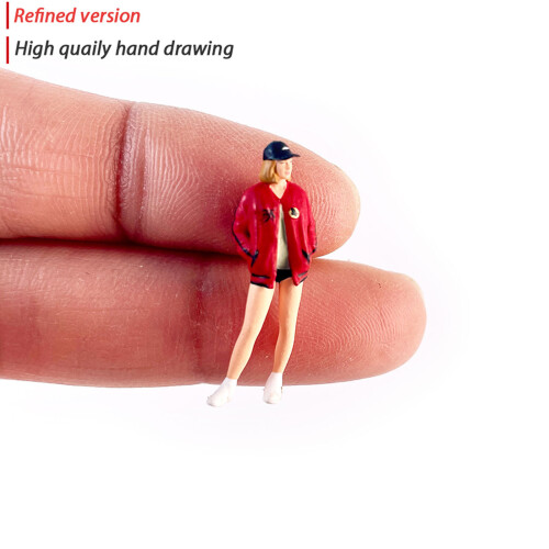 Realistic Women Figures Model 1:64 Scale-High Profile Motorcy