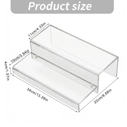 Minimalists Two Tiers Wine Display Rack Fit Various Sized 2