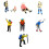 Highly Detailed 1/87 Miniature Backpackers On-Mountain Climber 2