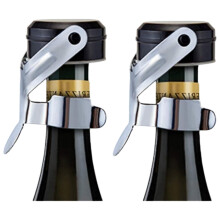 Champagne Stopper, 2pcs Stainless Steel Champagne Bottle Plug Sealer For Cava Prosecco Sparkling Wine Stopper-AF