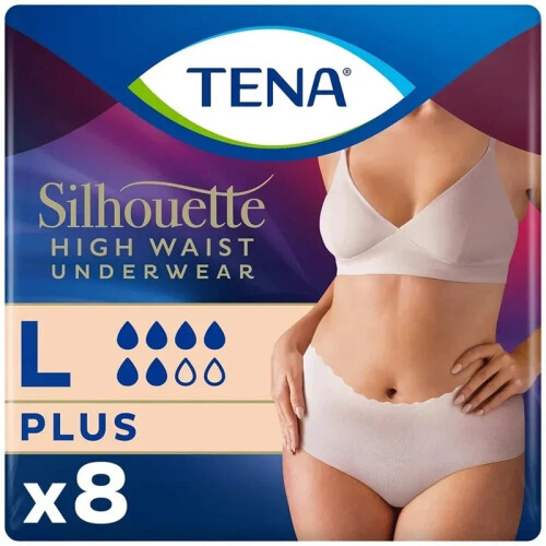 Tena Tena Lady Pants Plus Crème Large Pack of 8