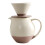 Ceramic Coffee Maker Dripping Brewer 830ml Capacity-Beige. 1