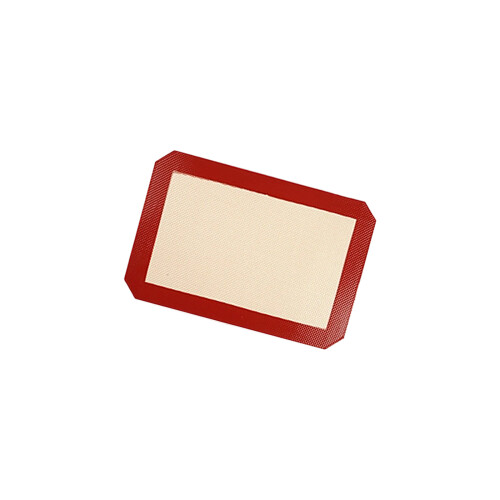 Plaque à biscuits en silicone résistante à la chaleur-Rouge 3