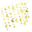 Shimmering Pattern Star Bunting Ornament Metallic Star-glossy 3 1