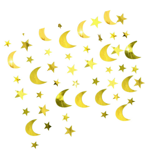 Shimmering Pattern Star Bunting Ornament Metallic Star-glossy 3