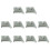 10 Piece EW35 Attach Clip Strong Nylon Plastic Electrical-Grey 1