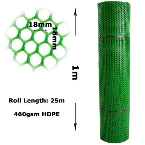 Grass Protection Mesh Roll 25m x 1m, Heavy Duty 1