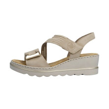 Sandali con Velcro con Tacco Rieker Morelia - Beige