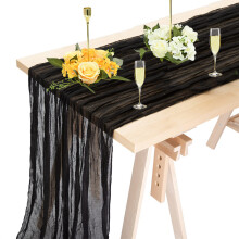 Șervețel de masă din poliester 180x90cm cu model croșetat