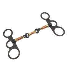Reitgebiss mit Kupfereinlage, klassisches Reitgebiss, robustes Trainingsgerät aus Kohlenstoffstahl, Reitzubehör aus süßem Eisen mit Kupfereinlage