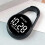 Digital Keychain Pocket Watch Touch Control Timekeeping Device For Study Exam Plastic Small LED Electronic Clock Gift White 5