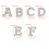Fancy Adhesive Fabric Letter Featuring Simulated Pearls-Blue 4