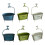 Green Ovals Planter With Decorative Spout High Leg-large blue 2