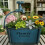 Green Ovals Planter With Decorative Spout High Leg-large blue 5