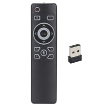 Hangvezérlésű távirányító Android TV Boxhoz IR tanulási Air Mouse mozgásérzékelővel Game2.4G vezeték nélküli távirányító