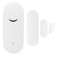 Smart dørsensor Wi-Fi-tilkoblet Sanntidsvarsler ved døråpning Ultralavt strømforbruk Integrert design Stemmeaktivert hjem