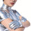 Modern Half Palms Gloves Glossy Enamel Leather Short-Black 7