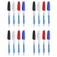 16 Pcs Deep Reach Markers Long Nose Waterproof Deep Hole 30 mm Reach Permanent Markers, 4 Colors