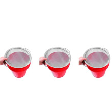 3X Verfzeef Mesh Roestvrijstalen Verf Emulsie Honing Trechter Filter Cover Filter Tool Product 60-Mesh 11,4 Inch Breedte