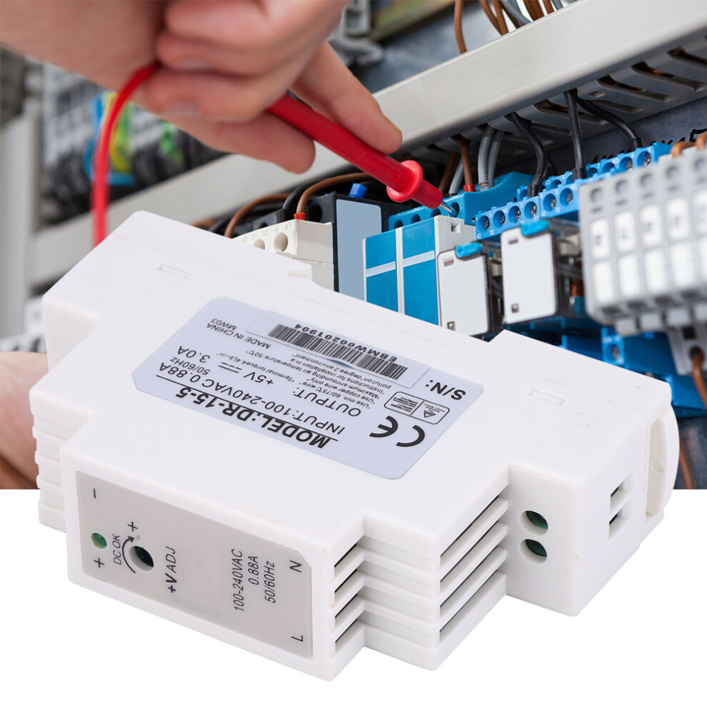 Dr-15-5 Din Rail 15W 5V 3A Pwm Single Output 8761393805932