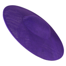 40cm Big Fascinator Hat Base for Making Party Wedding-Purple