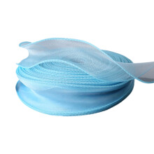 Buntes, wellenförmiges Bastelband, ideal zum Nähen von-Cyanblau