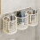 Strong Iron Bathroom Storage Tray With Protective-Black 1 4