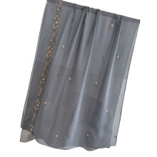 Comfortabele bloemenhijab met prachtig-Grijs