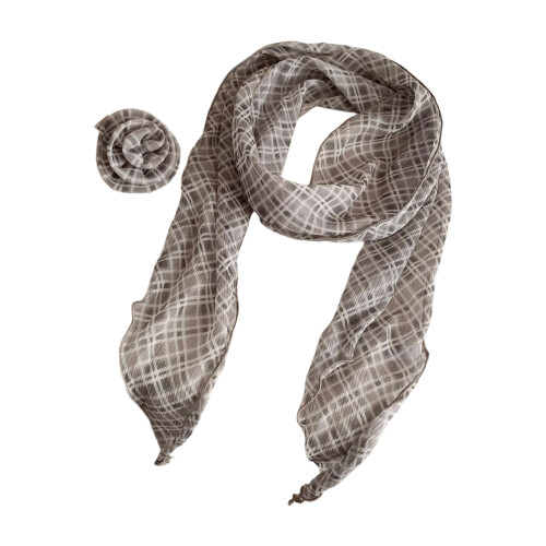 Breathable Polyester Scarf Neck Kerchief Great-D apricot colo