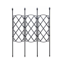 Udendørs haveespalier til klatreplanter Rustbestandig metalstøtteramme med udvidelig struktur Dekorativt gitterdesign til vinstokke og blomster