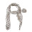 Stylish Detachable Neck Scarf Soft Polyester-P dot white back 1