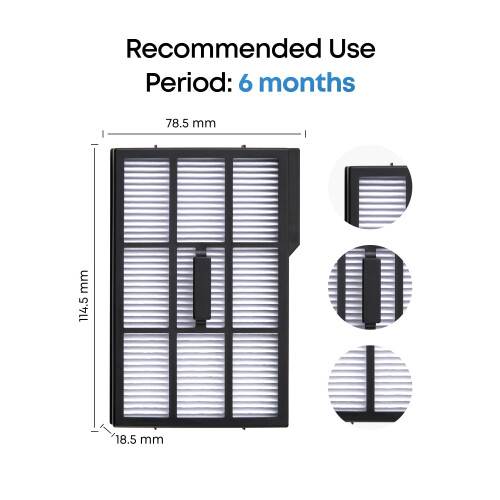 Eufy eufy Replacement Filter for RoboVac, Efficient Filtration, Durable, Effective Cleaning, Compatible with E25 and E28 2